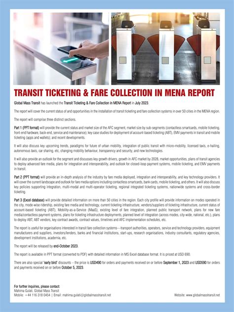 Request for Information: Mass Transit Fare Collection 